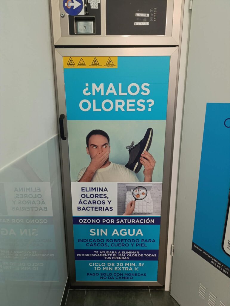 Armario de ozono para quitar malos olores en Open Wash Cerdanyola